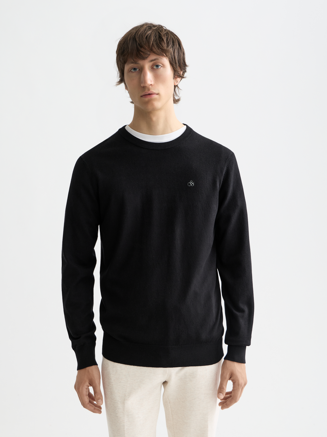 Viscose crewneck pullover - Scotch & Soda AU