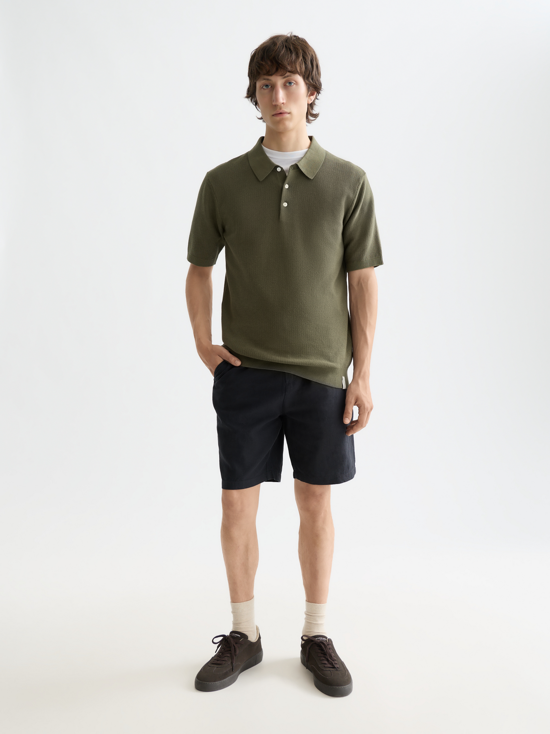 Fave cotton-linen shorts - Scotch & Soda AU