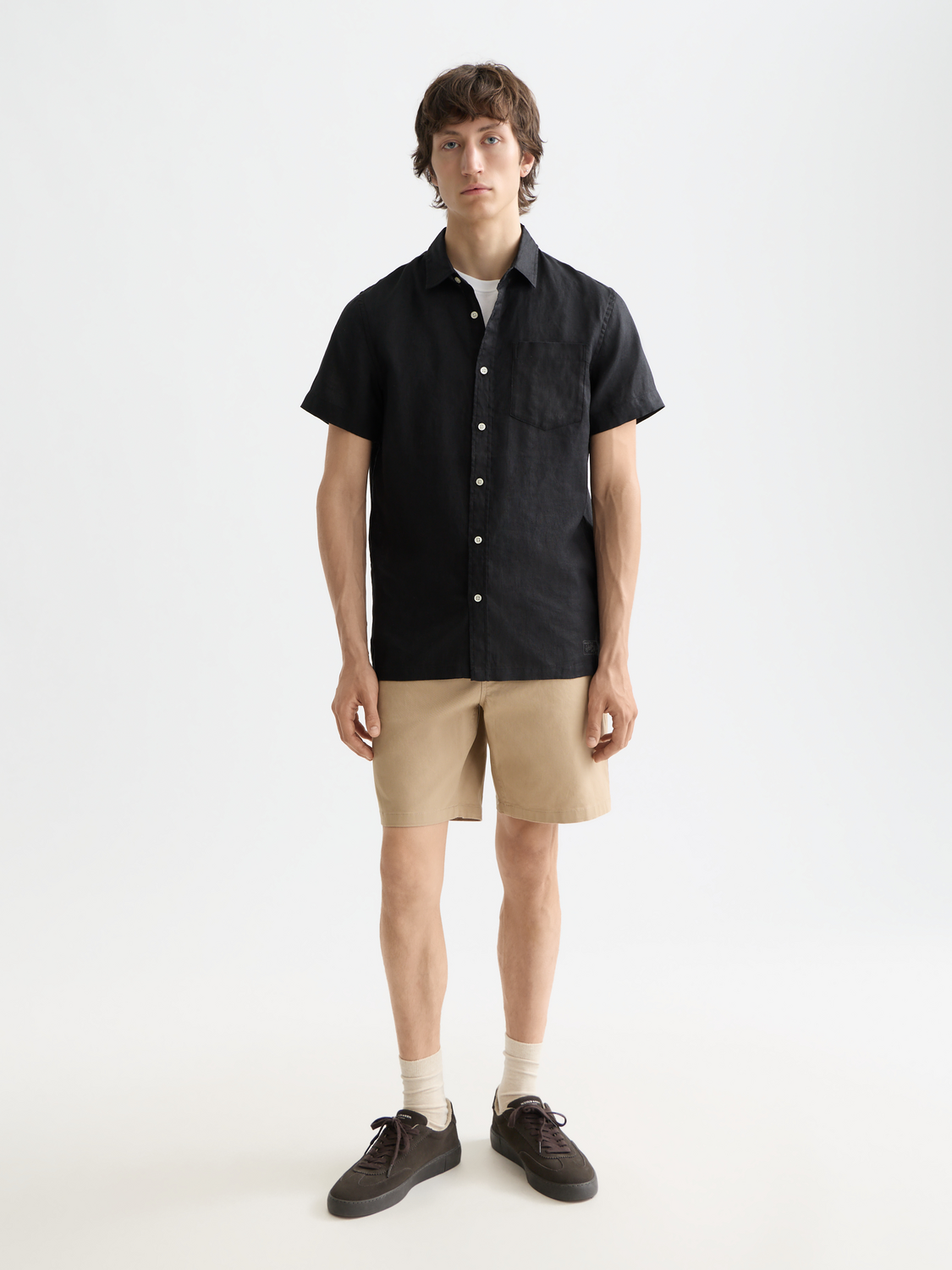 Short sleeved linen shirt - Scotch & Soda AU