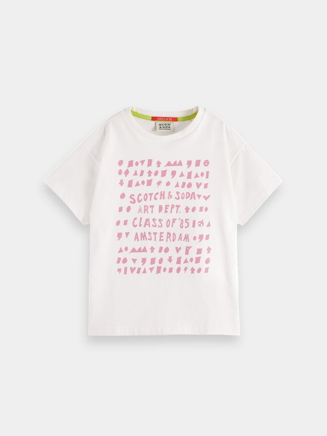 Kids - Cropped artwork t-shirt - Scotch & Soda AU