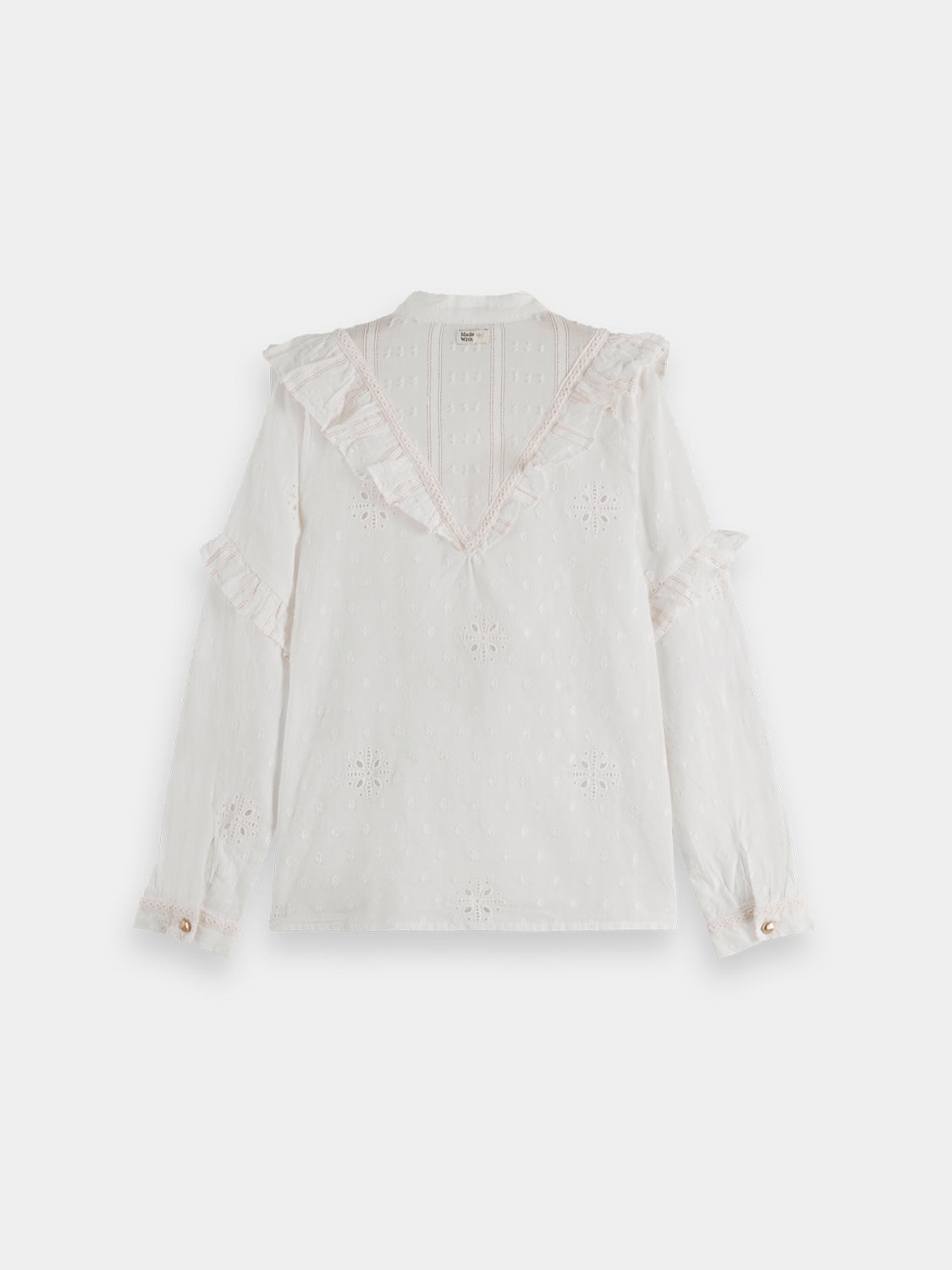 Kids - Lurex cotton shirt - Scotch & Soda AU