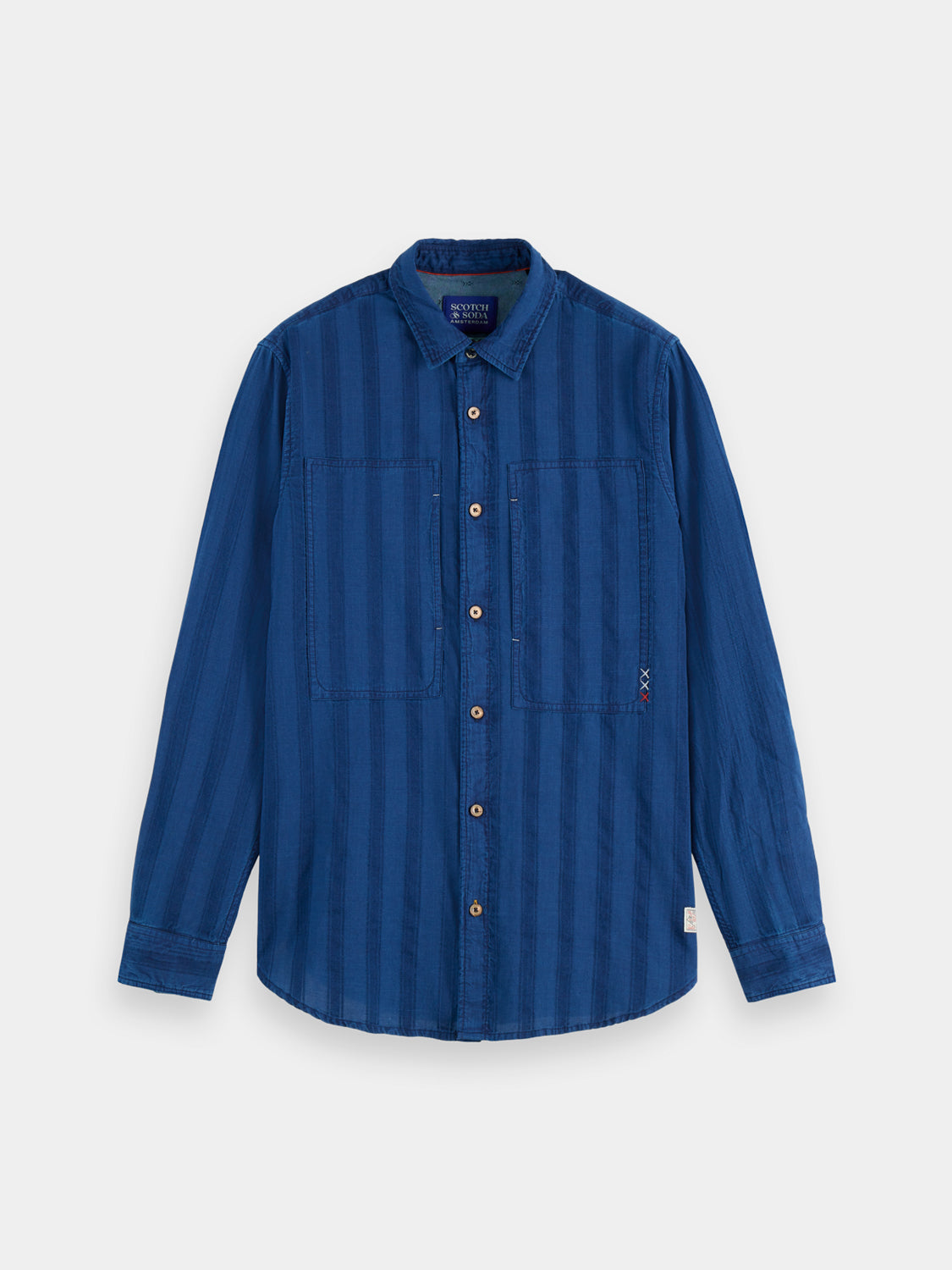 Textured indigo shirt - Scotch & Soda AU