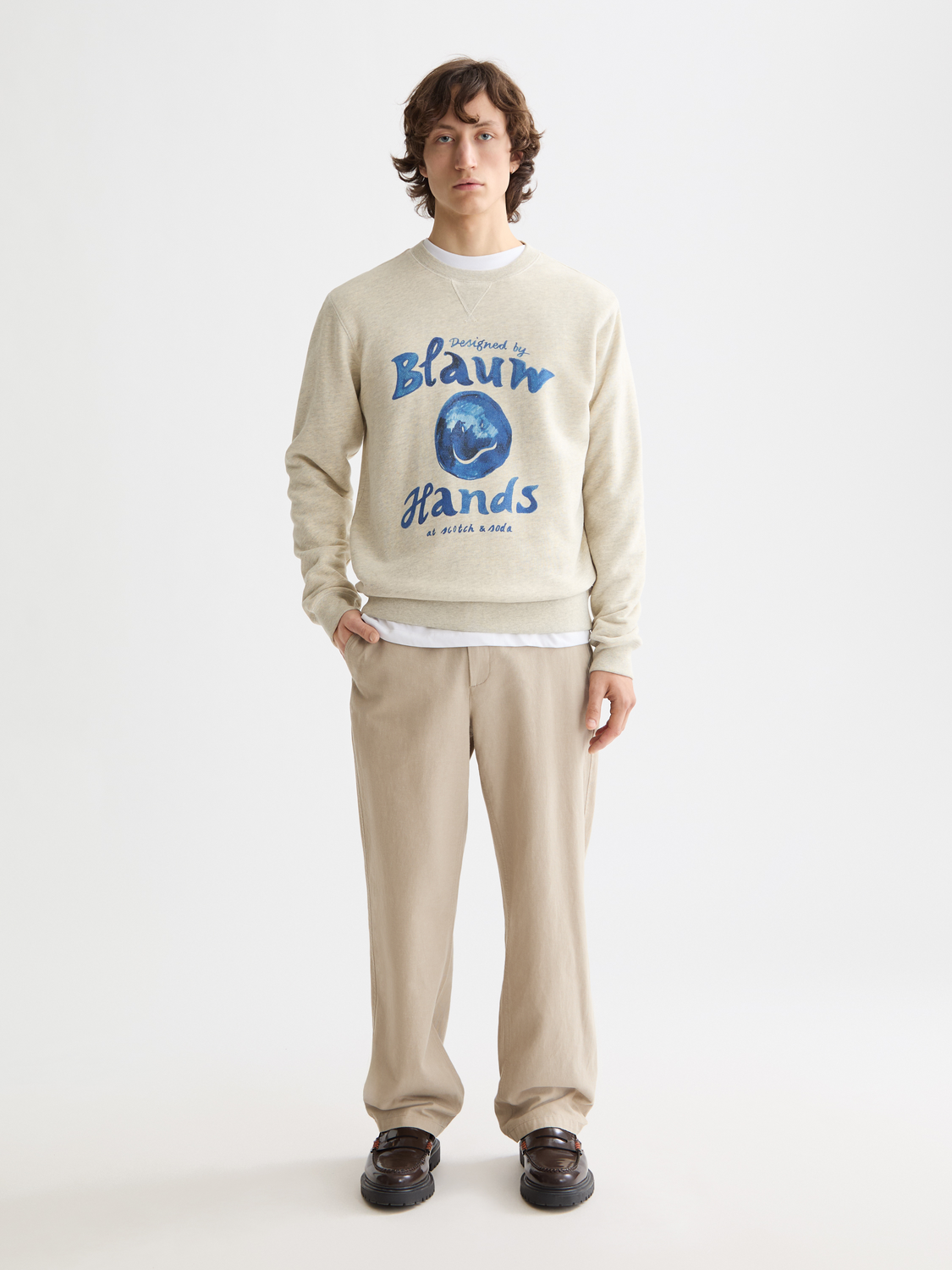 Washed artwork sweatshirt - Scotch & Soda AU
