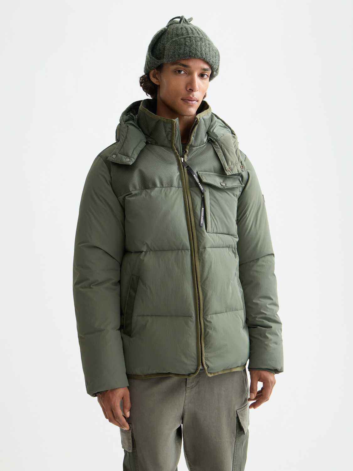 Hooded puffer jacket - Scotch & Soda AU