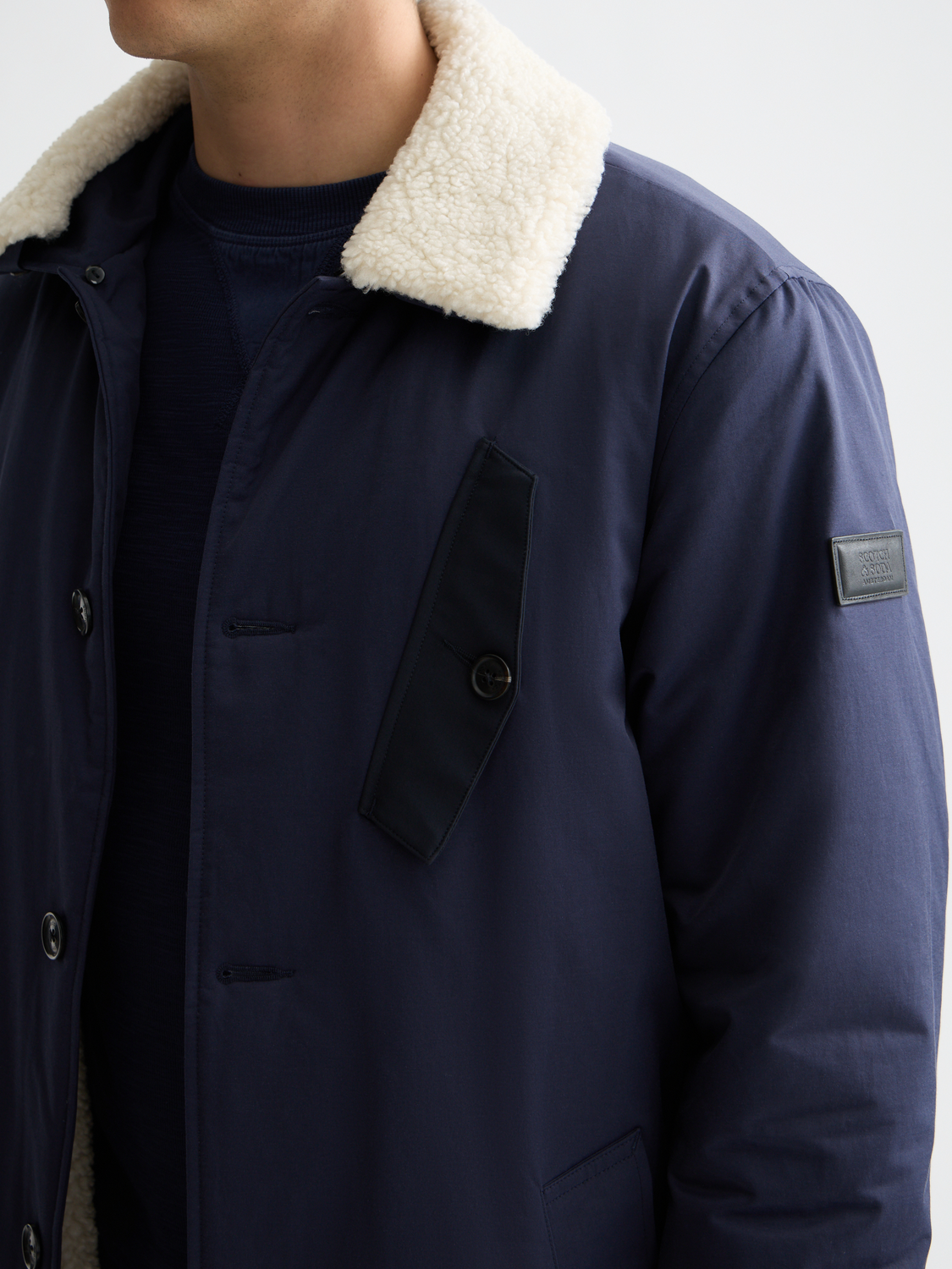Teddy collar coat - Scotch & Soda AU