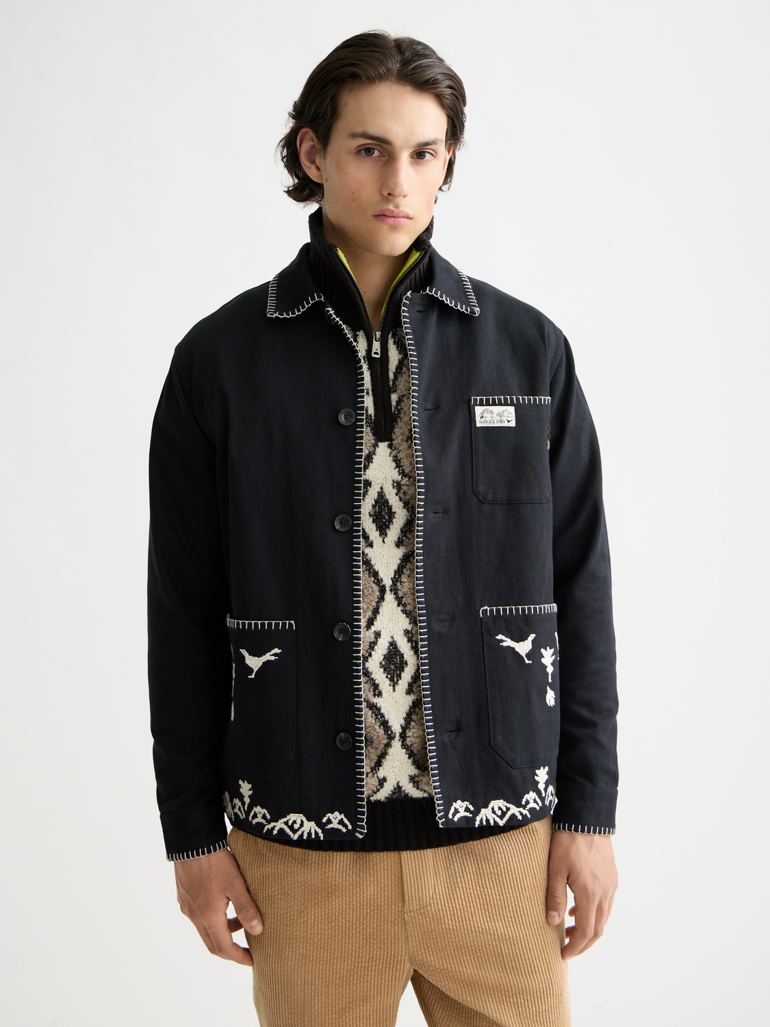 Embroidered worker jacket - Scotch & Soda AU