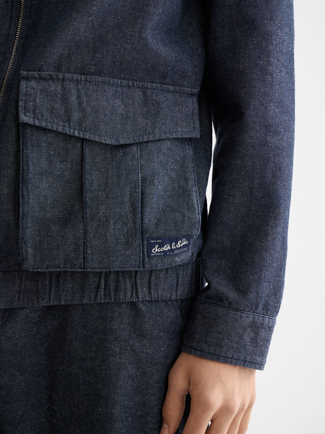 Zip-through twill blouson - Scotch & Soda AU