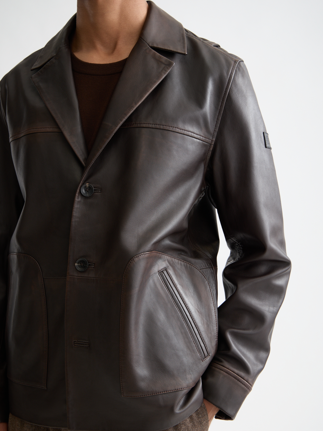 Leather blazer - Scotch & Soda AU