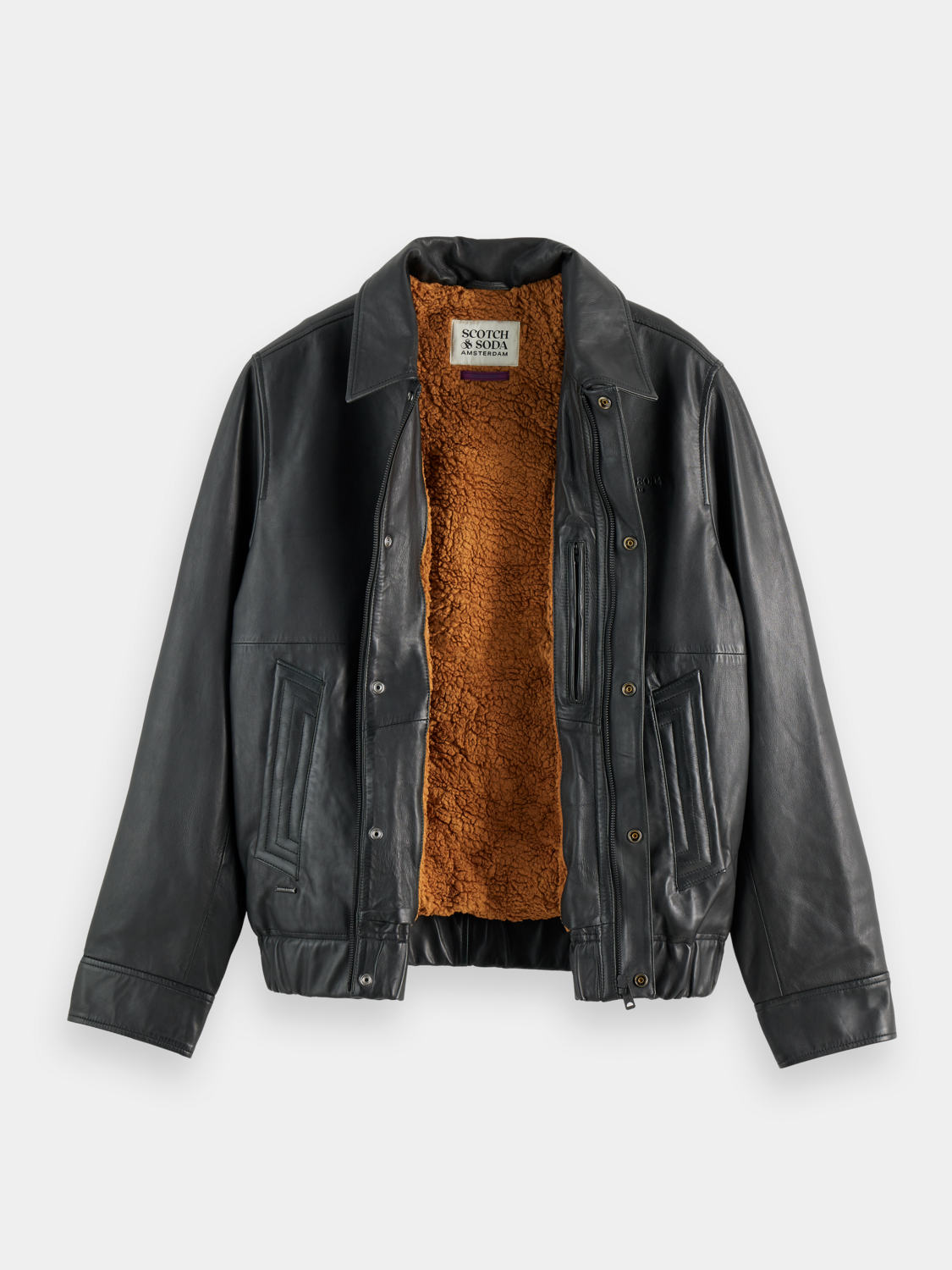 Leather blouson - Scotch & Soda AU