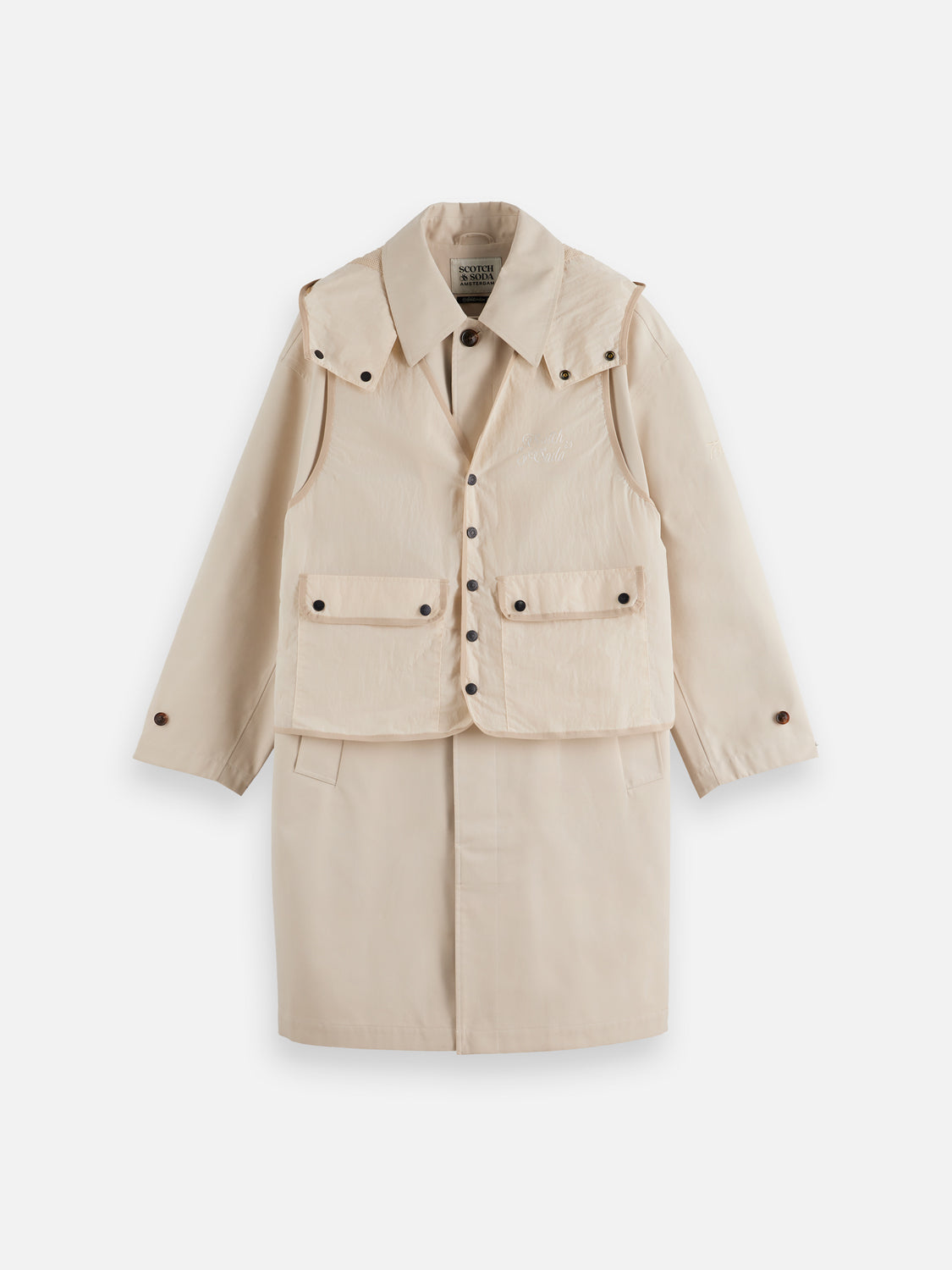 Car coat with detachable vest - Scotch & Soda AU