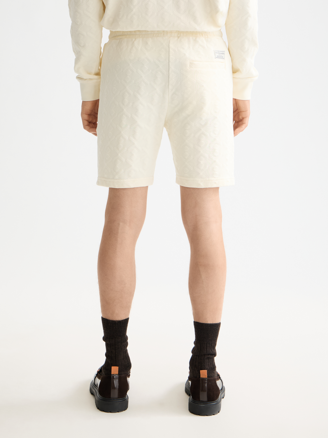 Jacquard terry sweatshorts - Scotch & Soda AU