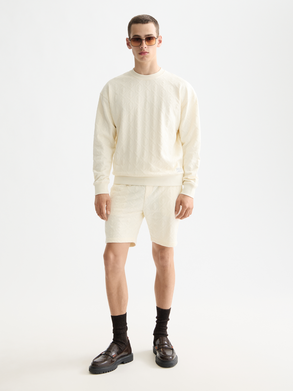 Jacquard terry sweatshorts - Scotch & Soda AU