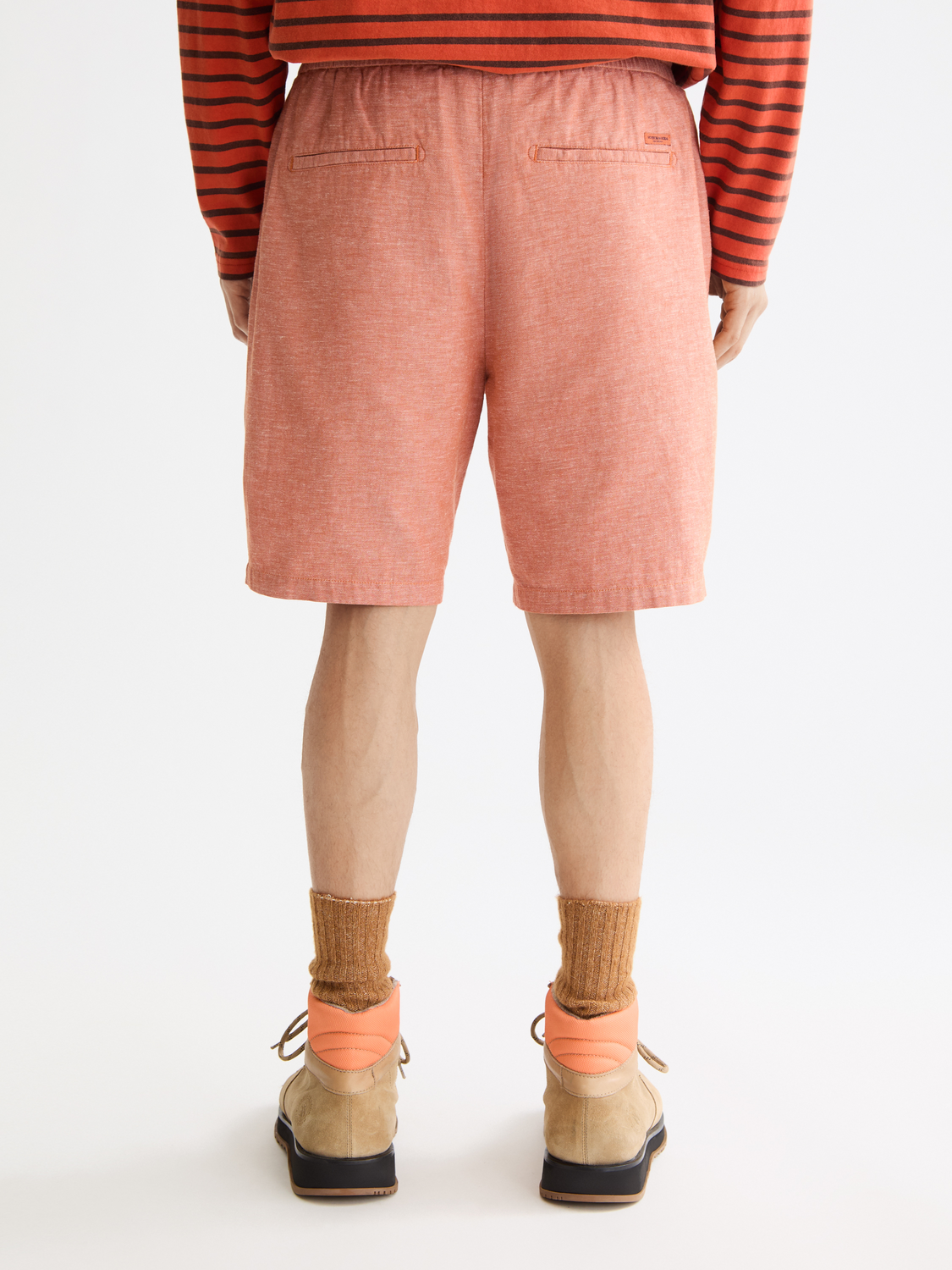 Fave cotton-linen shorts - Scotch & Soda AU