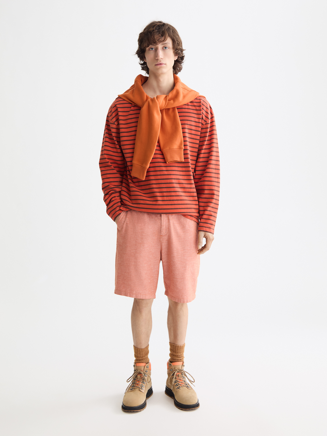 Fave cotton-linen shorts - Scotch & Soda AU