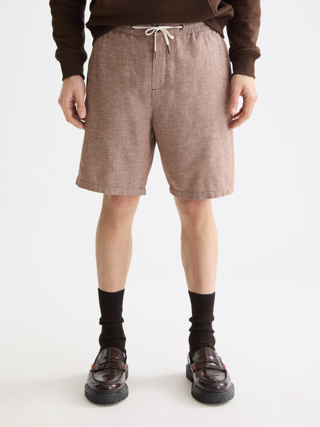 Fave cotton-linen shorts - Scotch & Soda AU