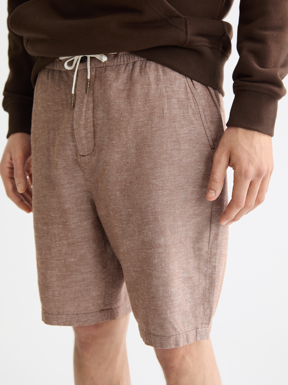 Fave cotton-linen shorts - Scotch & Soda AU