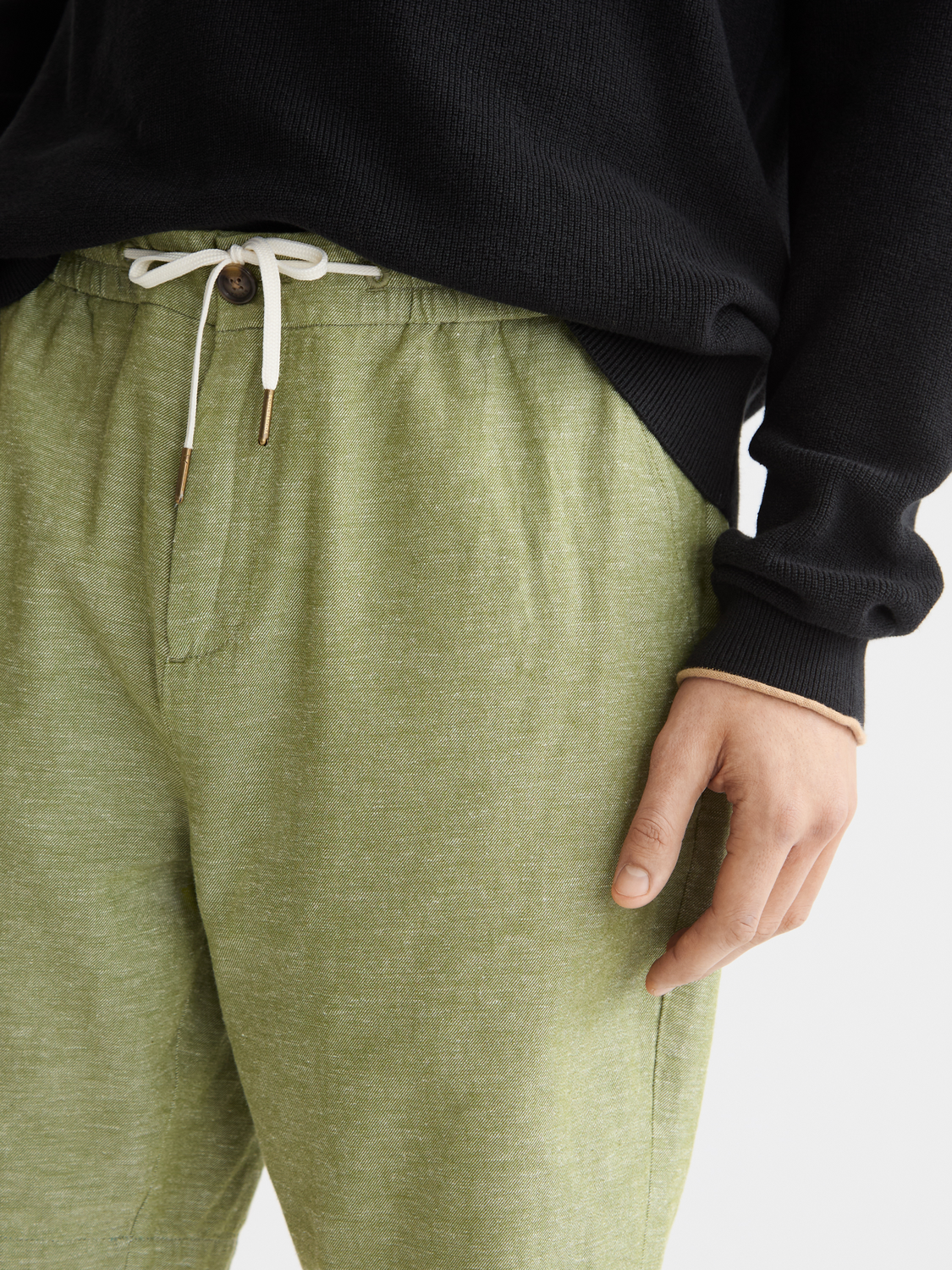 Fave cotton-linen shorts - Scotch & Soda AU