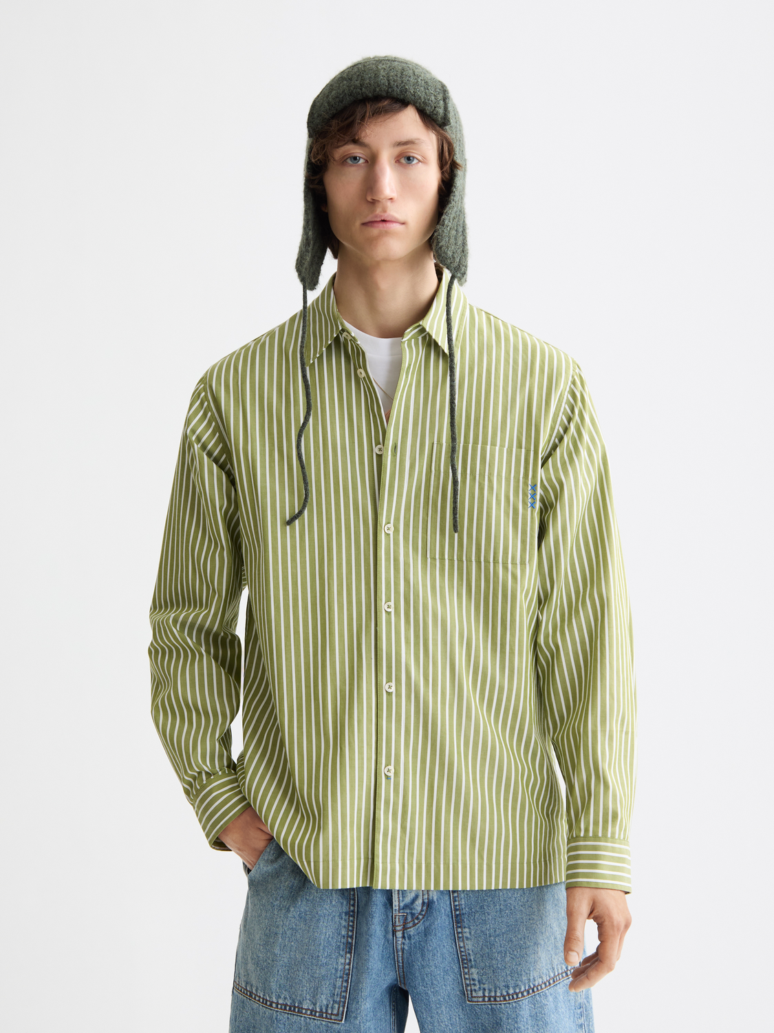 Striped poplin shirt - Scotch & Soda AU