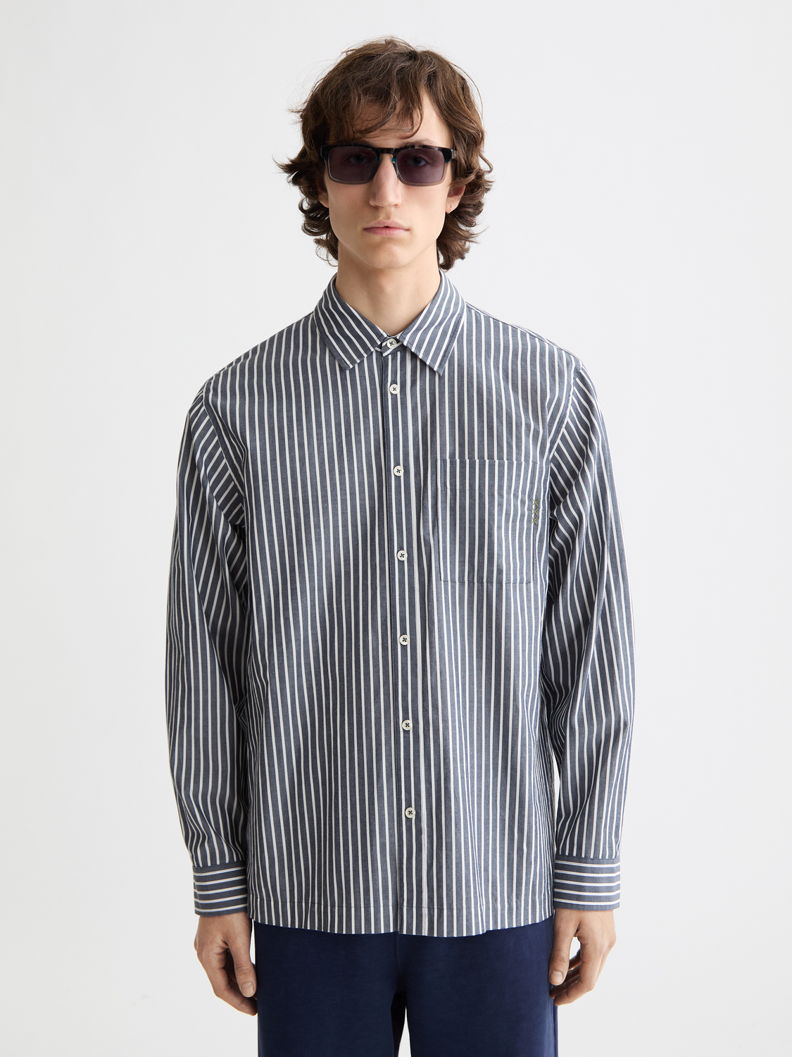 Striped poplin shirt - Scotch & Soda AU