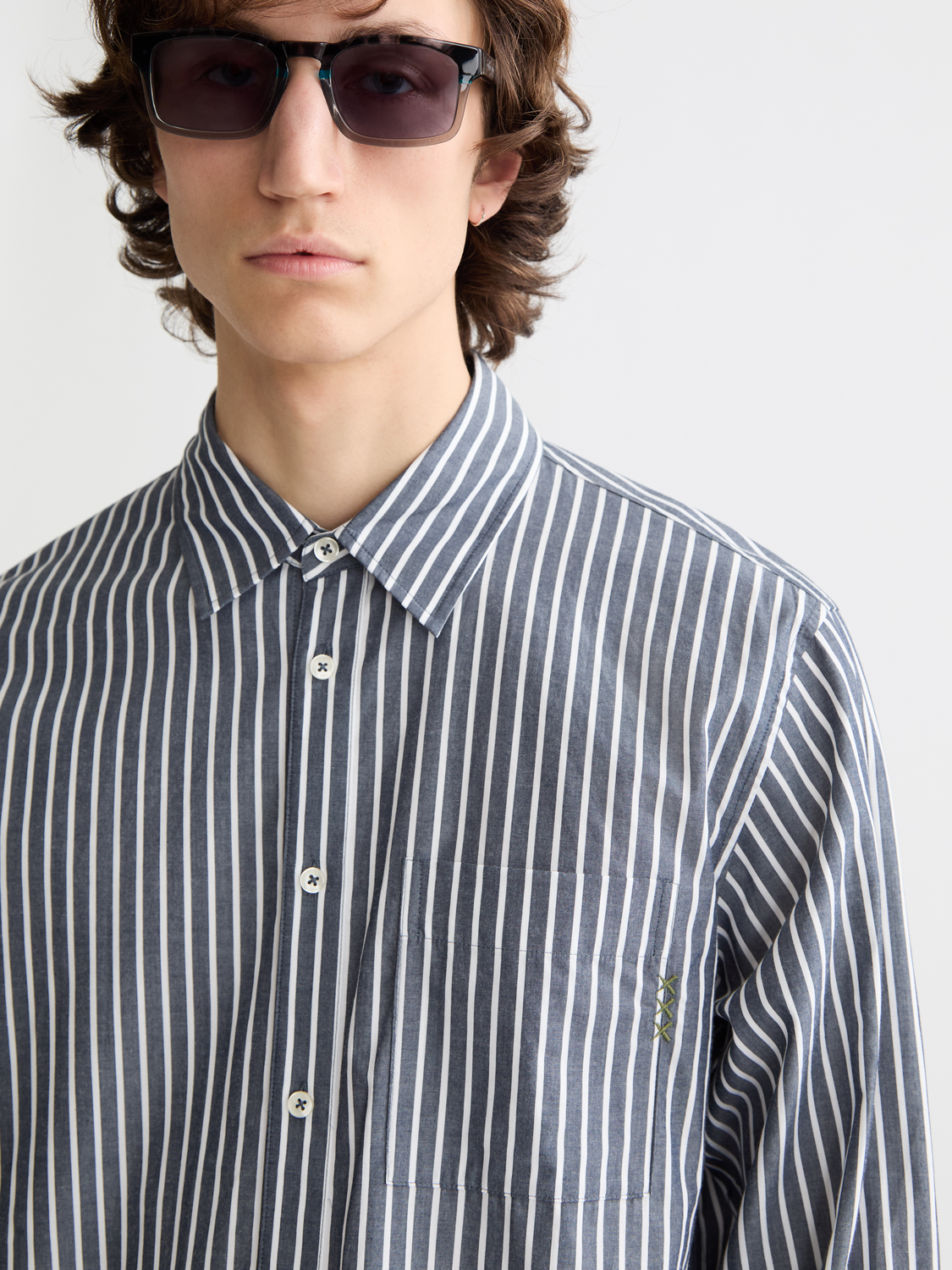 Striped poplin shirt - Scotch & Soda AU