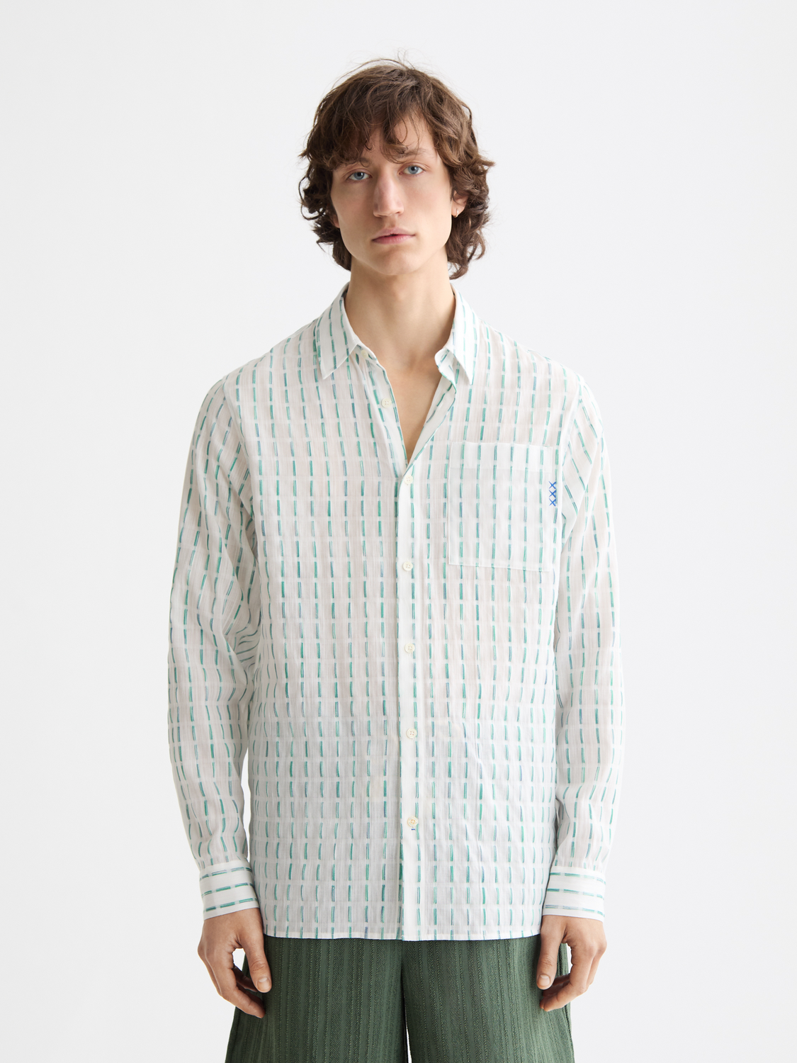 Striped cotton-voile shirt - Scotch & Soda AU