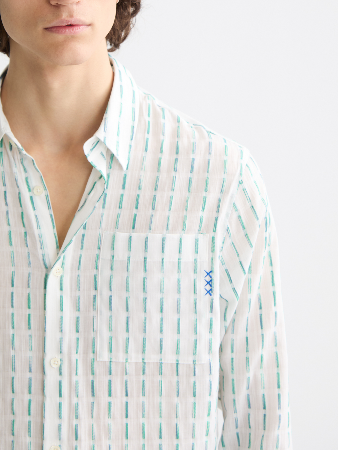 Striped cotton-voile shirt - Scotch & Soda AU