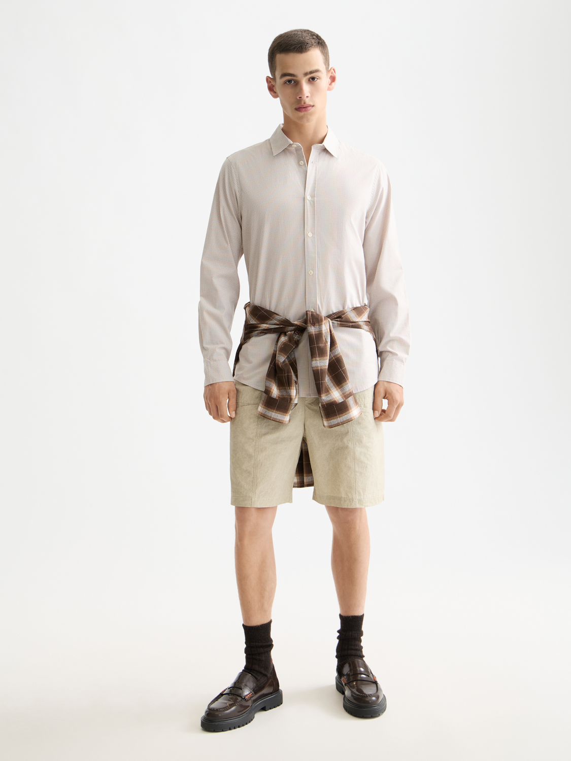 Check poplin shirt - Scotch & Soda AU