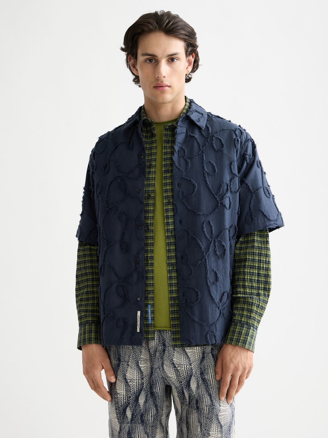 Jacquard short sleeved shirt - Scotch & Soda AU