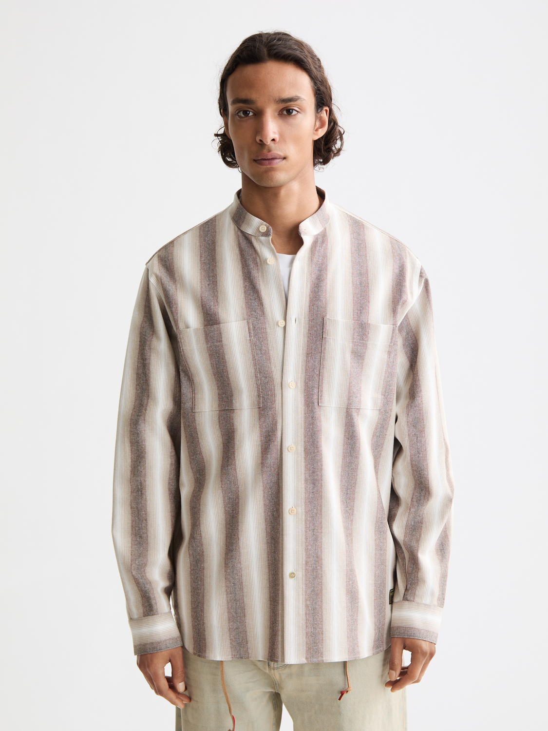Shadow-striped cotton shirt - Scotch & Soda AU