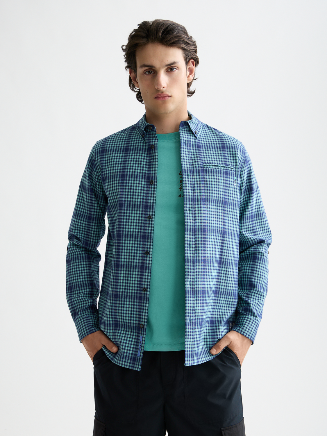 Shadow check double face shirt - Scotch & Soda AU