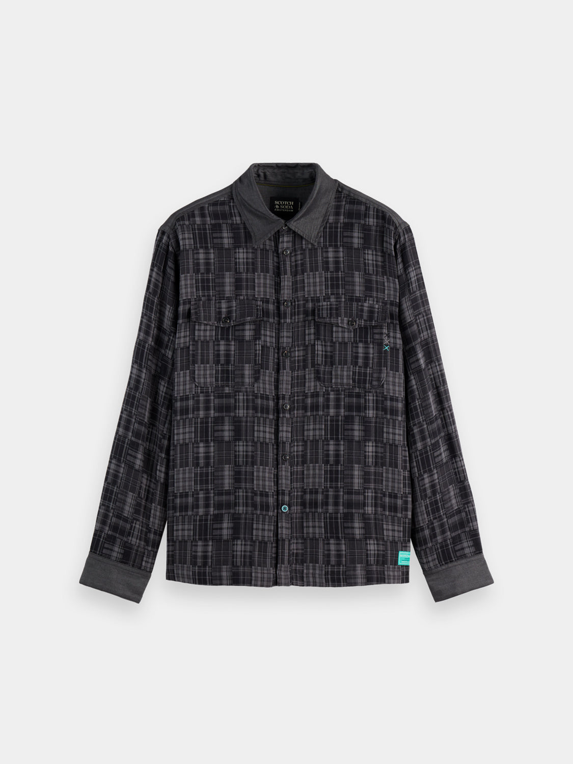 Patchwork flannel shirt - Scotch & Soda AU