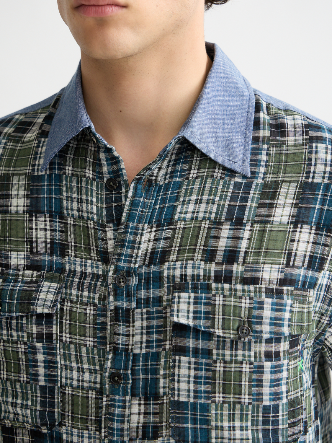 Patchwork flannel shirt - Scotch & Soda AU