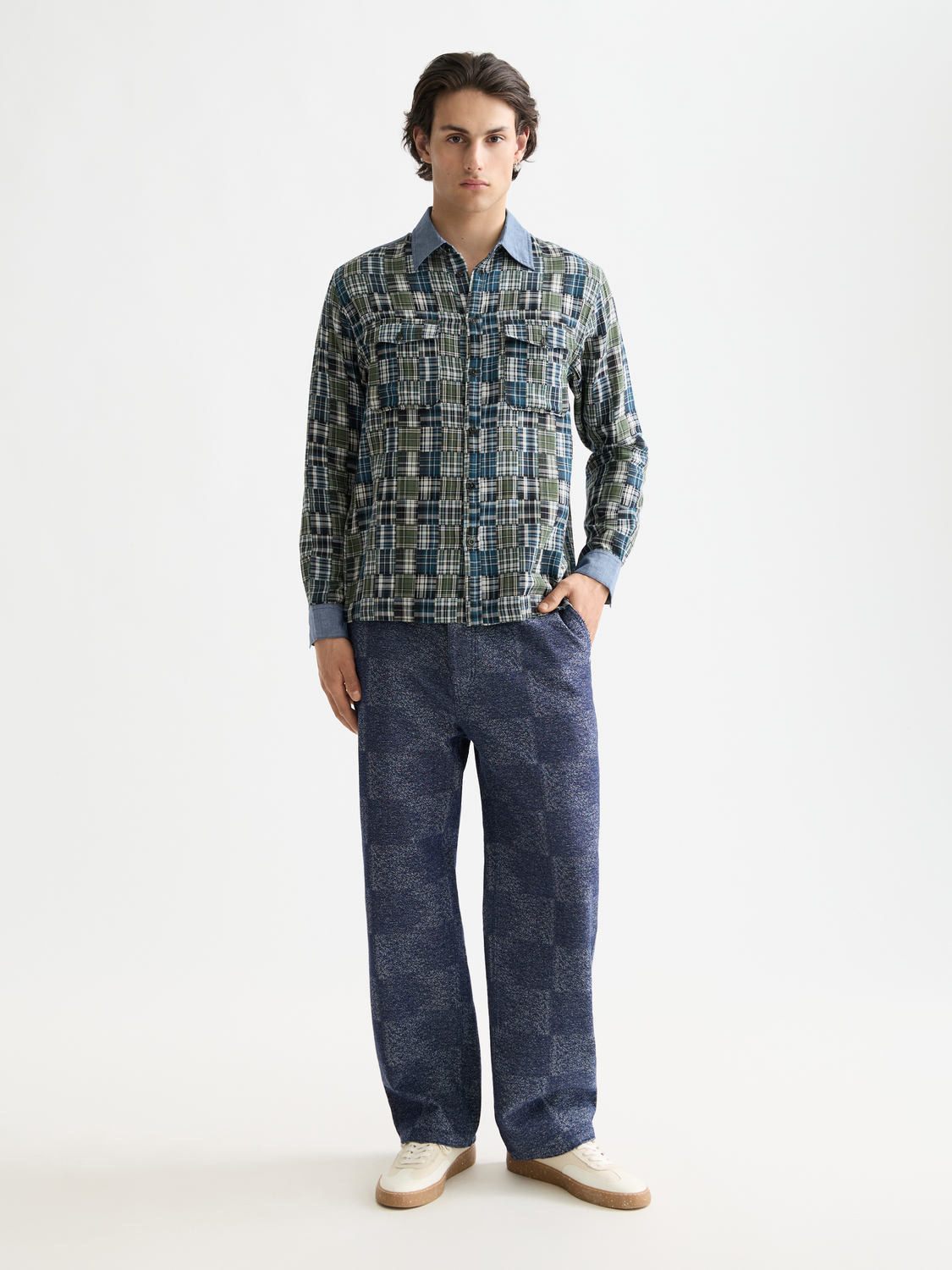 Patchwork flannel shirt - Scotch & Soda AU