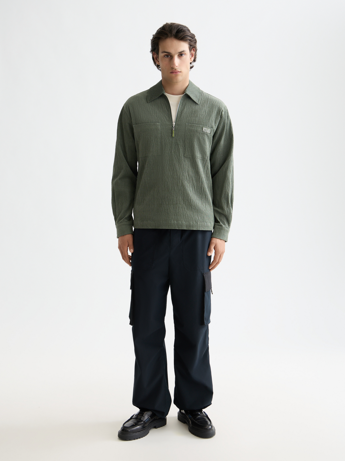 Quarter zip corduroy shirt - Scotch & Soda AU