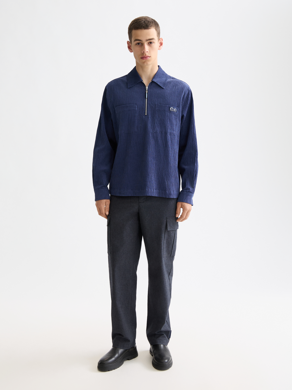 Quarter zip corduroy shirt - Scotch & Soda AU