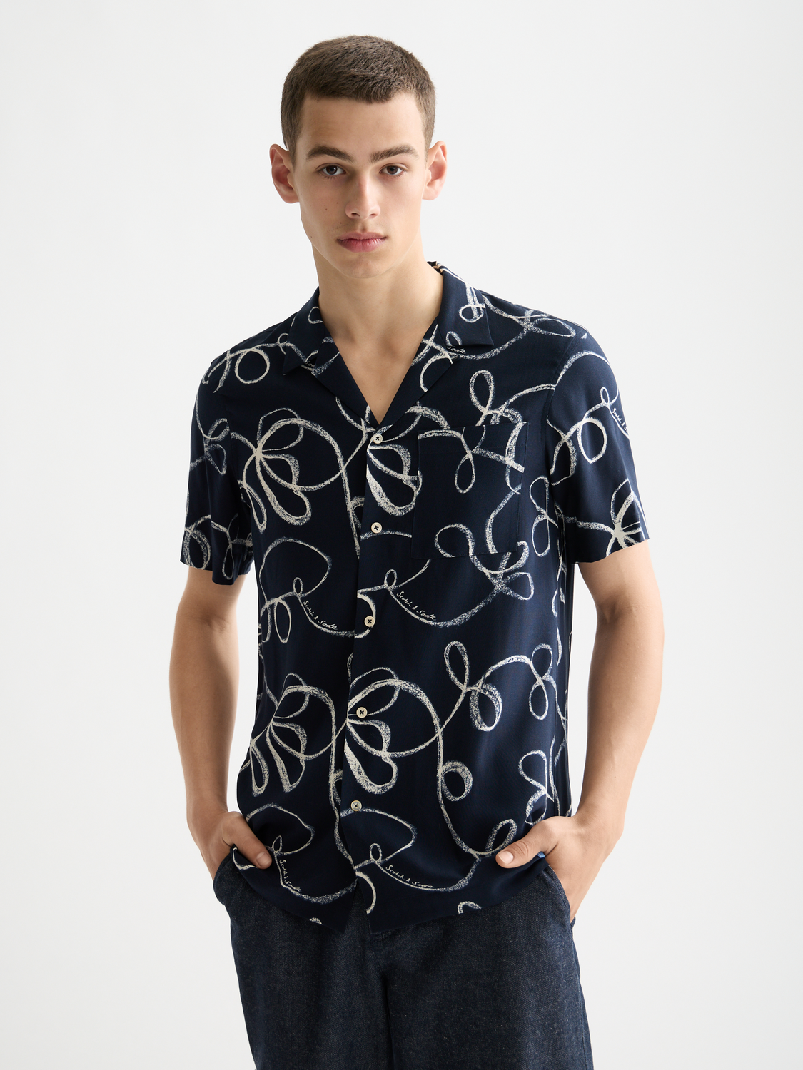 Printed short sleeved shirt - Scotch & Soda AU