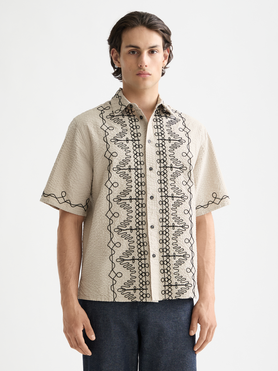 Embroidered short sleeved shirt - Scotch & Soda AU
