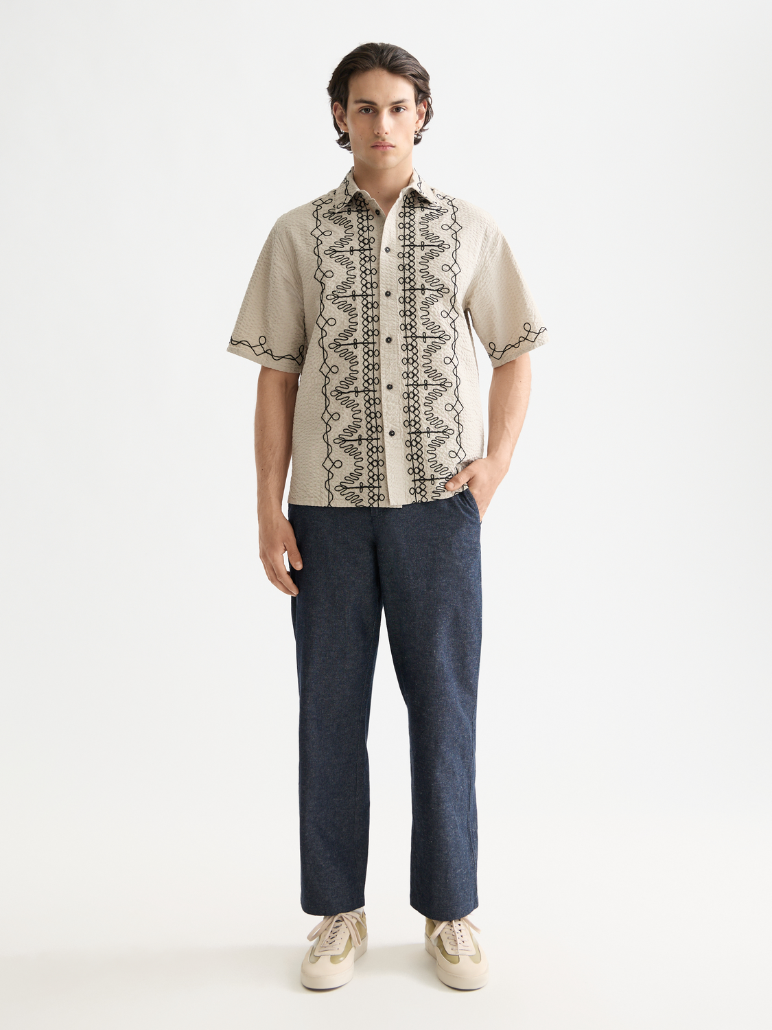Embroidered short sleeved shirt - Scotch & Soda AU