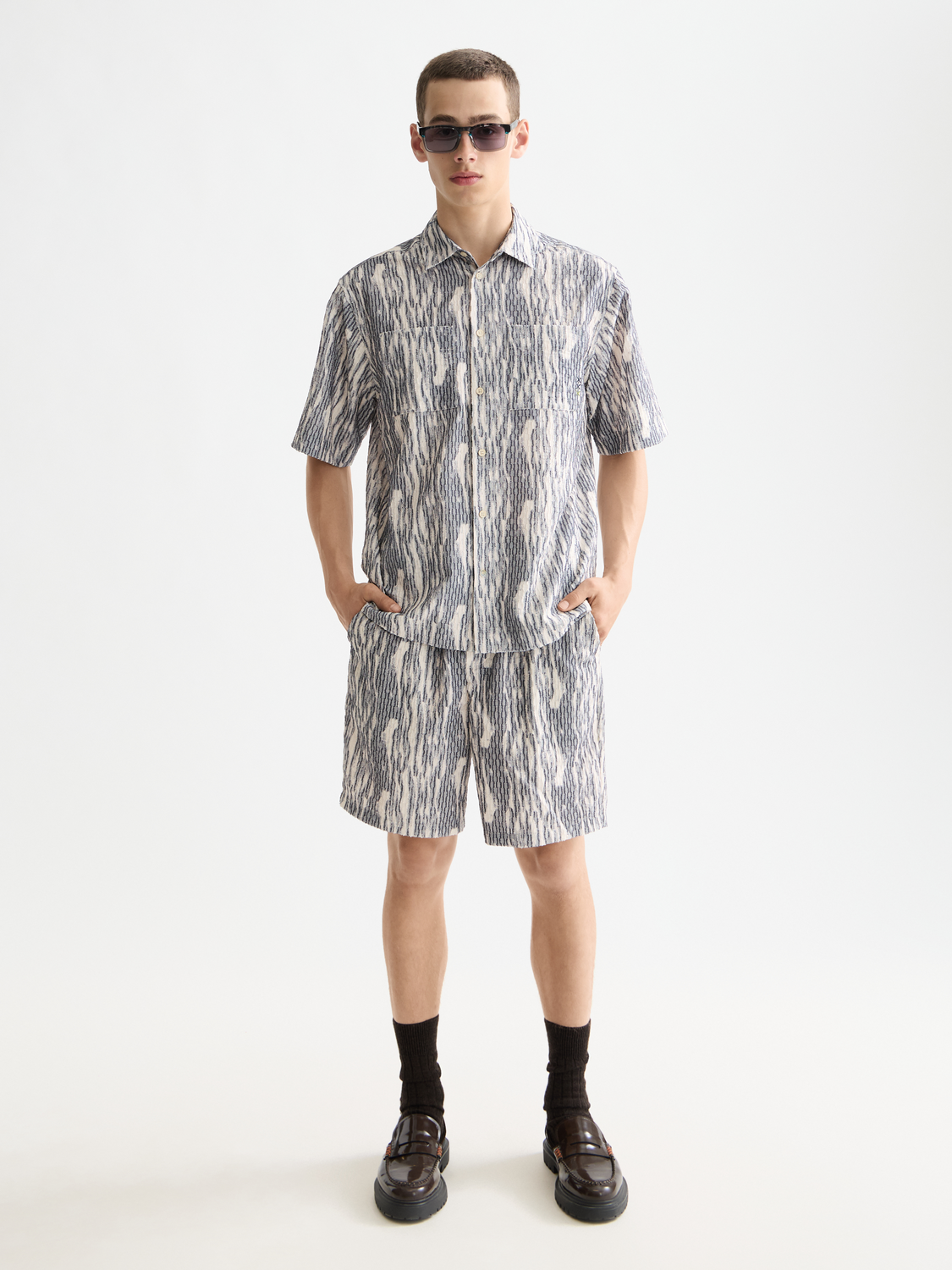 Jacquard short sleeved shirt - Scotch & Soda AU