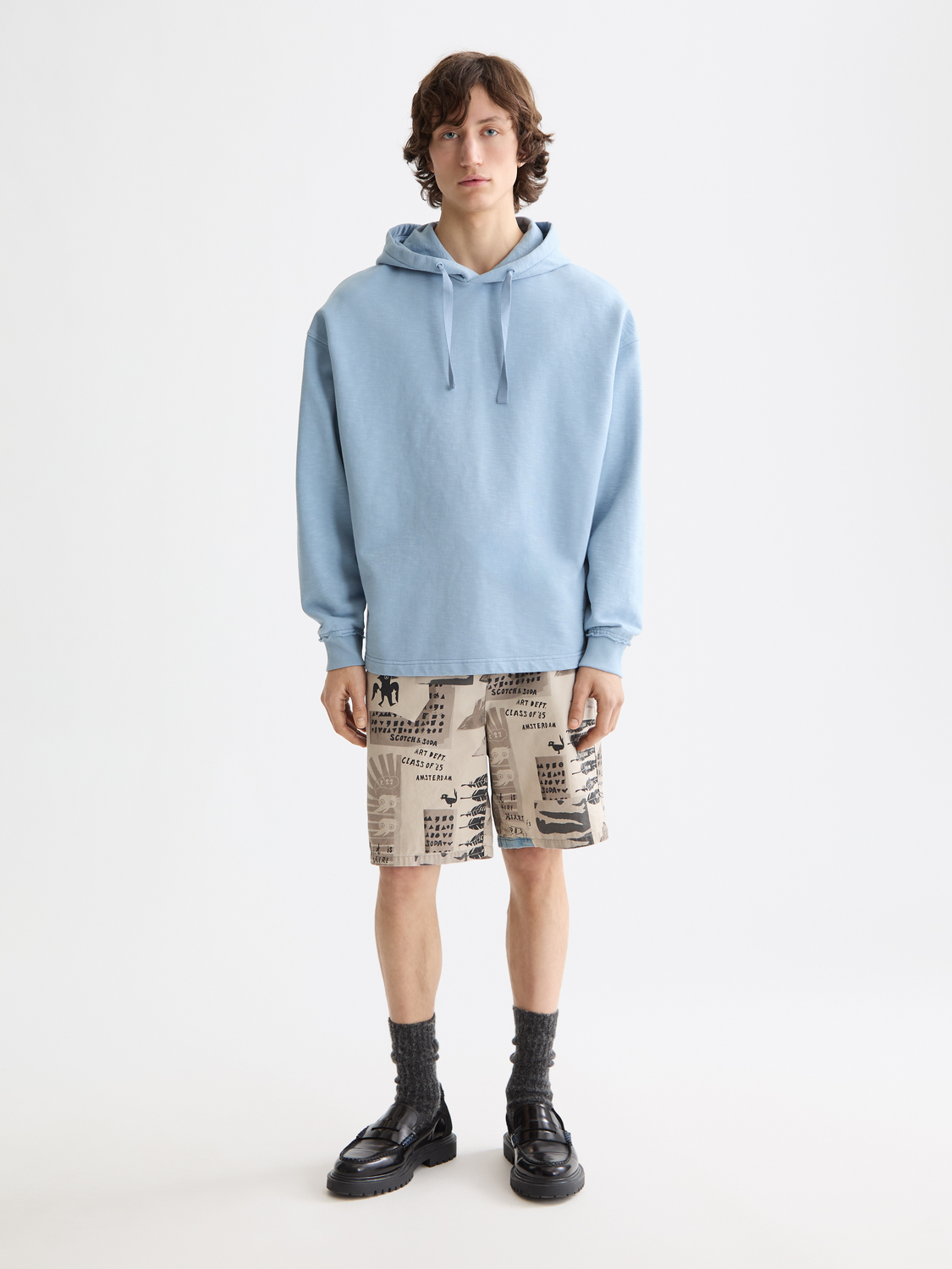 Garment-dyed hoodie - Scotch & Soda AU