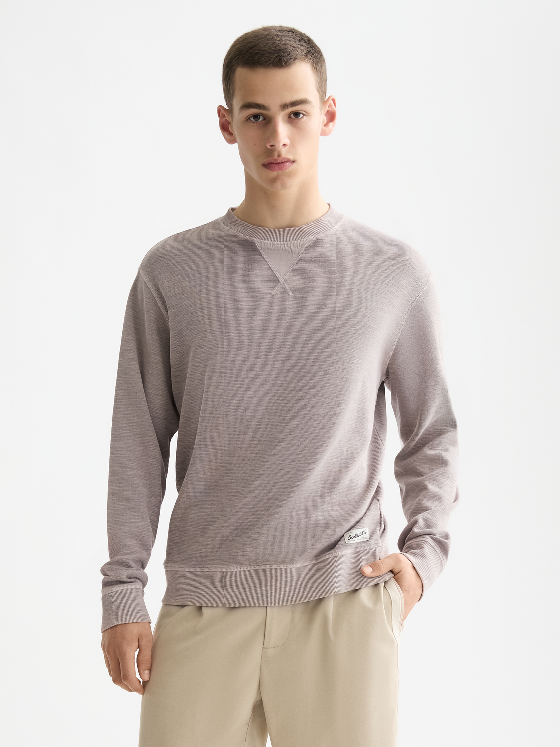 Garment-dyed sweatshirt - Scotch & Soda AU