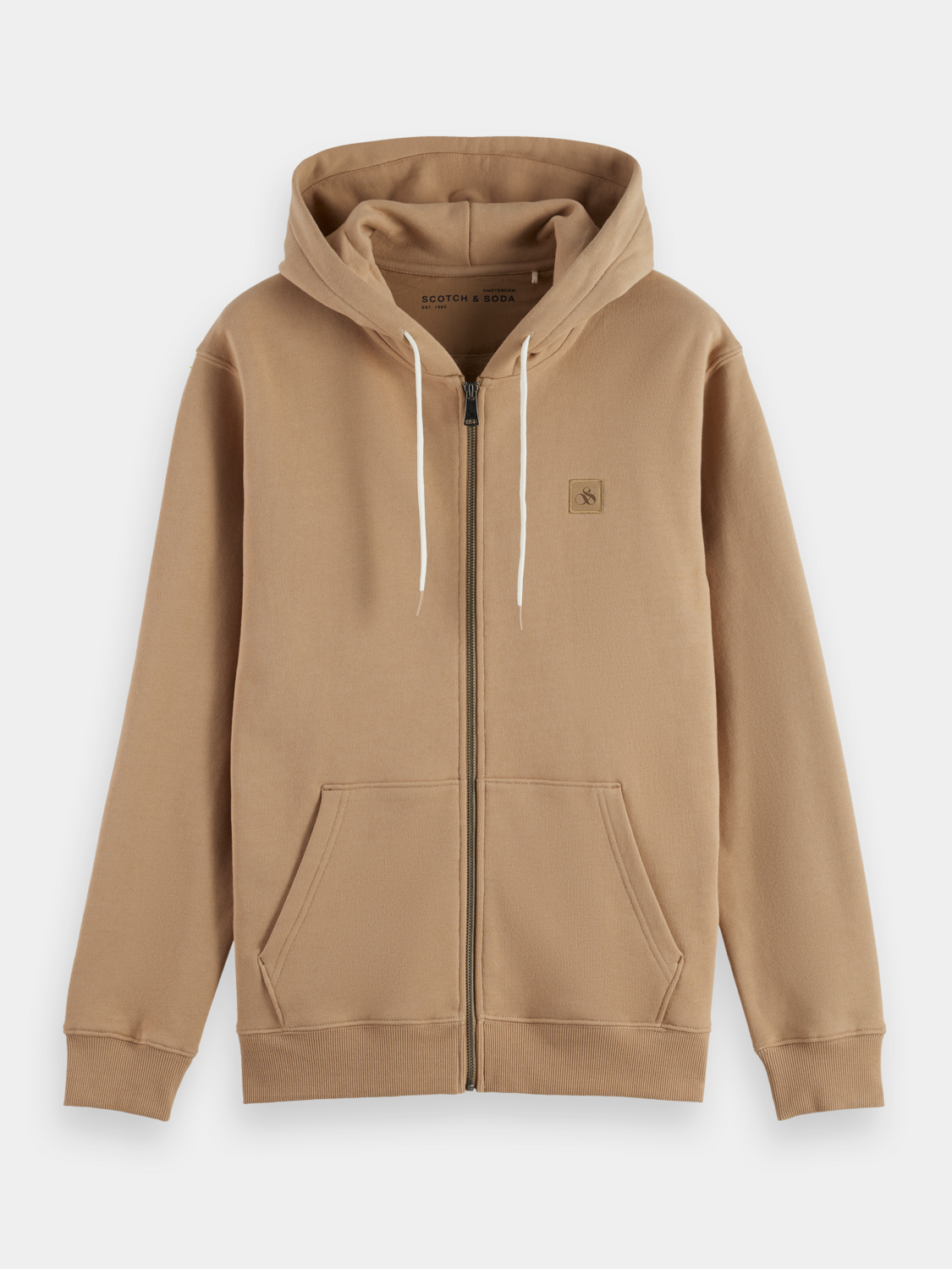 Zip-thru logo hoodie - Scotch & Soda AU