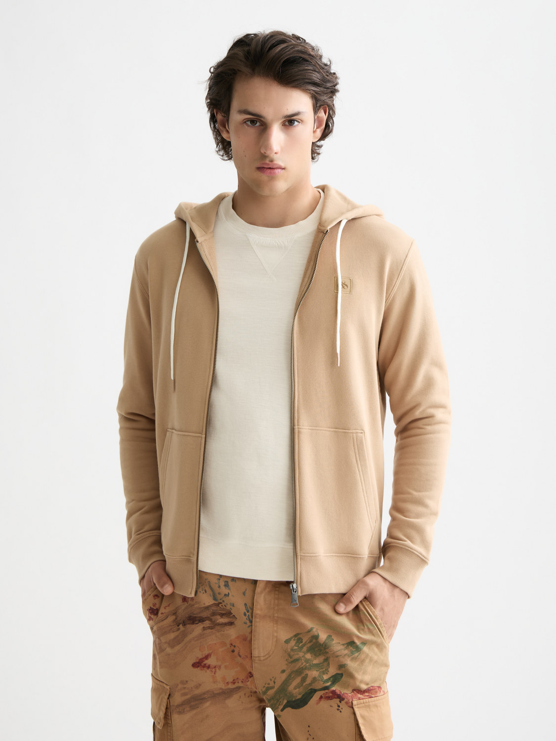 Zip-thru logo hoodie - Scotch & Soda AU