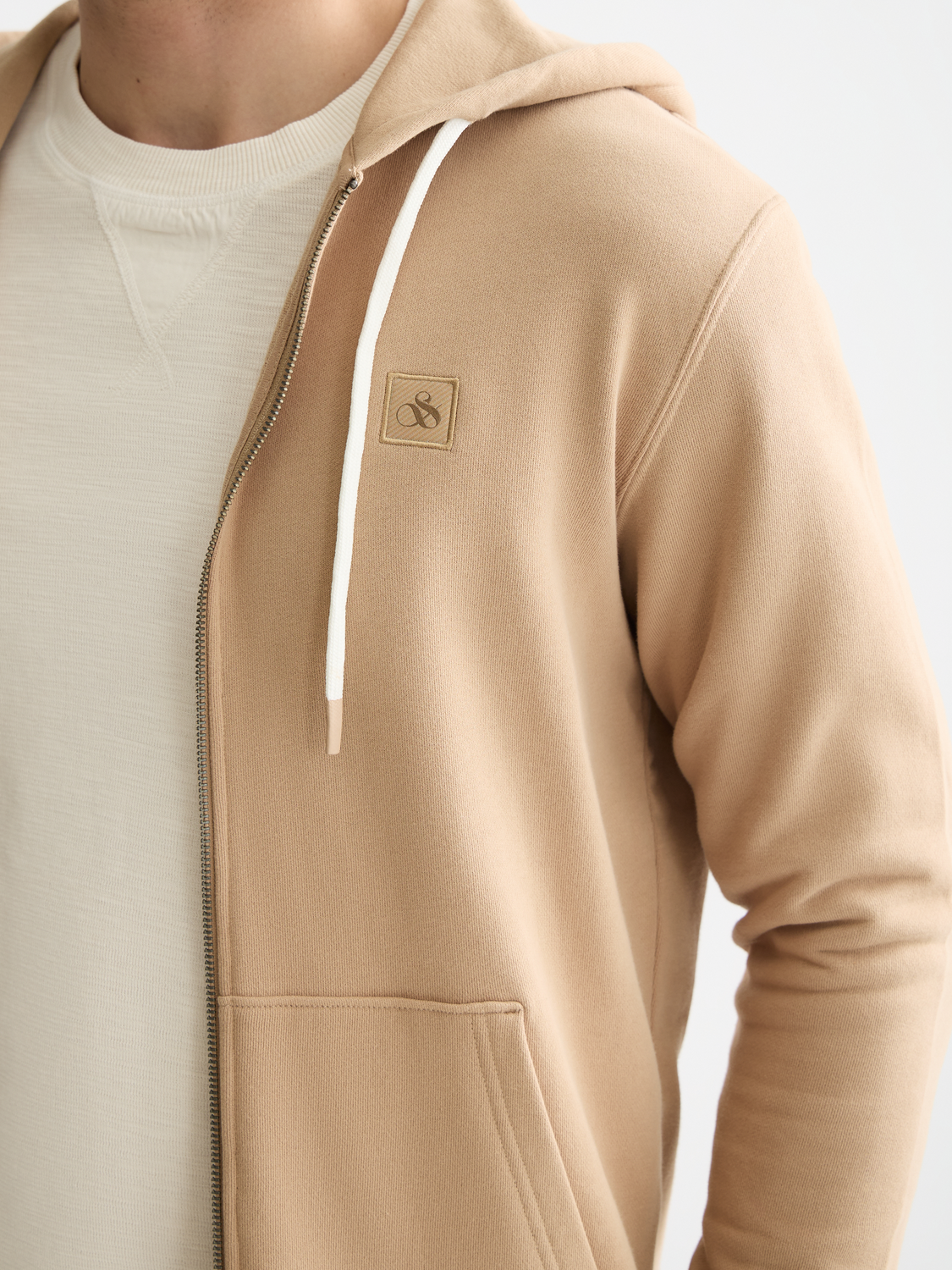 Zip-thru logo hoodie - Scotch & Soda AU