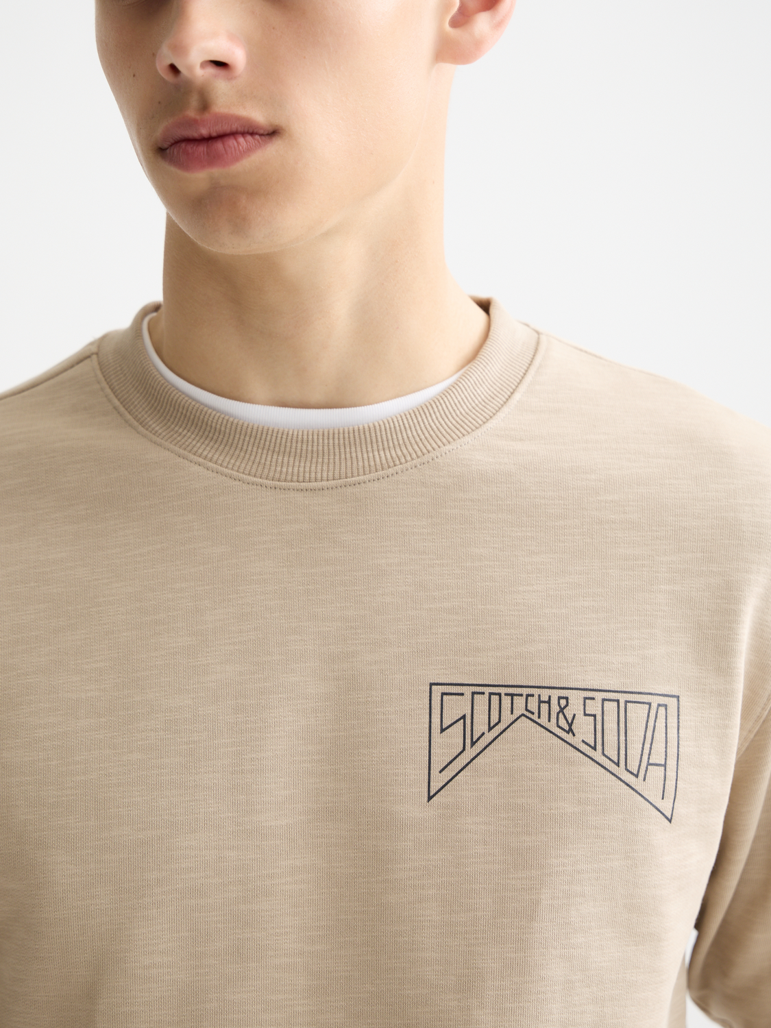 Chest logo sweatshirt - Scotch & Soda AU