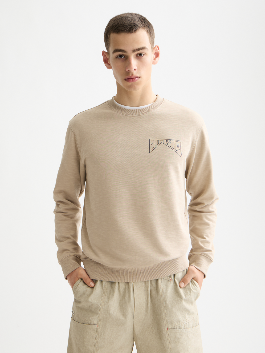 Chest logo sweatshirt - Scotch & Soda AU