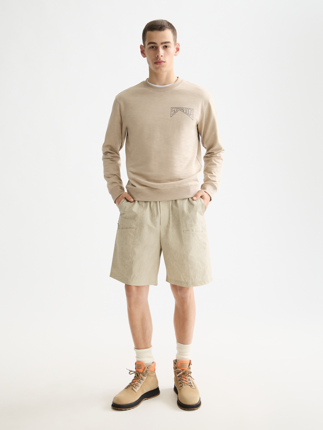 Chest logo sweatshirt - Scotch & Soda AU
