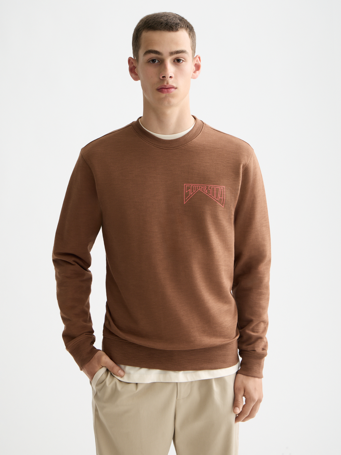 Chest logo sweatshirt - Scotch & Soda AU