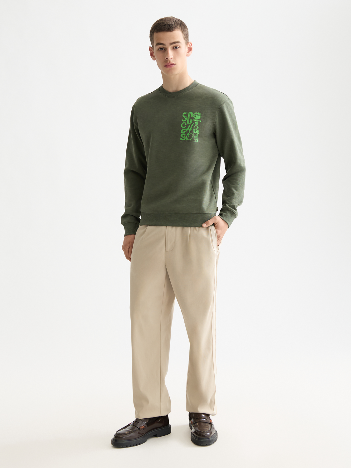 Chest logo sweatshirt - Scotch & Soda AU
