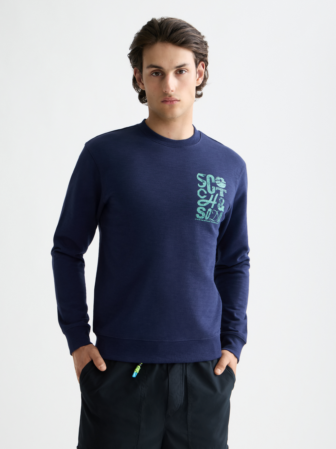 Chest logo sweatshirt - Scotch & Soda AU